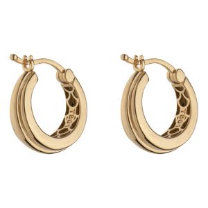 تصویر اصلی گوشواره طلا کم اجرت 18 عیار زنانه گلدم مدل حلقه اییE-3070057
