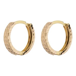 تصویر اصلی گوشواره حلقهای طلا 18 عیار زنانه گلدم مدل امگا تراشE-3070028