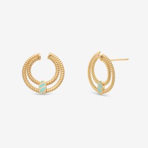 تصویر اصلی گوشواره میخی طلا 18 عیار زنانه گلدم مدل E255002