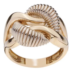 تصویر اصلی انگشتر طلا 18 عیار زنانه گلدم مدل گره R-3090054