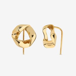 گوشواره عصایی طلا 18 عیار زنانه گلدم مدل E125002