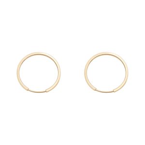 تصویر اصلی گوشواره حلقهای طلا 18 عیار زنانه گلدم مدل حلقه ای اینه ایE-3070018