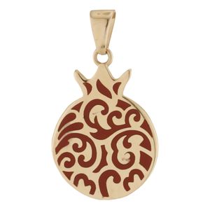 تصویر اصلی آویز گردنبند طلا 18 عیار زنانه گلدم مدل PE-3090077 طرح انار
