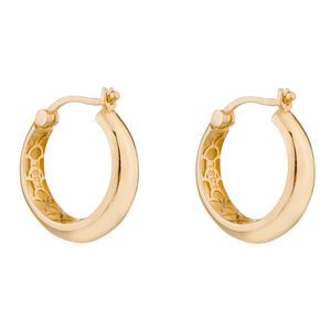 تصویر اصلی گوشواره حلقهای طلا 18 عیار زنانه گلدم مدل اینه ای E-3070063