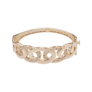 بنگل طلا 18 عیار زنانه گلدم مدل فیوژنB-3090027