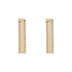 گوشواره آویزی طلا 18 عیار زنانه گلدم مدل اینه ایE-3070001