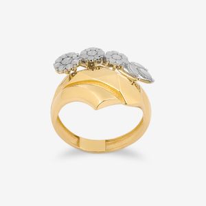 تصویر اصلی انگشتر طلا 18 عیار زنانه گلدم مدل R353003