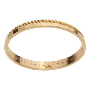 انگشتر طلا 18 عیار زنانه گلدم مدل پیچR-3070001