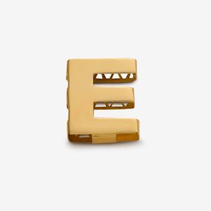 آویز گردنبند طلا 18 عیار زنانه گلدم طرح حرف E pe144013