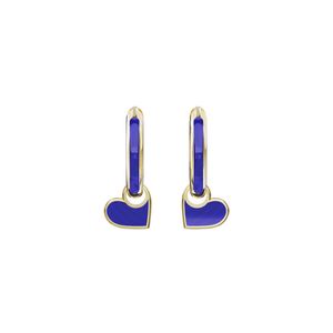 گوشواره طلا 18 عیار زنانه گلدم مدل قلبE211019