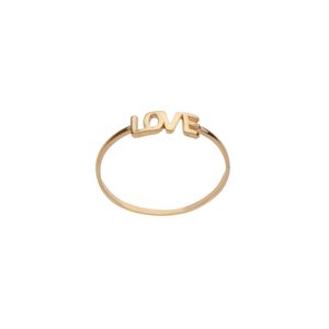 انگشتر طلا 18 عیار زنانه گلدم مدل لاو R-3070006
