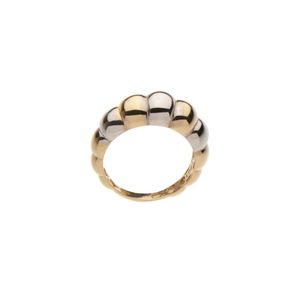 تصویر اصلی انگشتر طلا 18 عیار زنانه گلدم مدل پیچ دورنگR-3070099