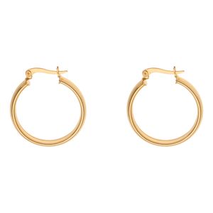 گوشواره حلقه‌ای طلا 18 عیار زنانه گلدم مدل حلقه ایE-3070006