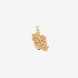 تصویر اصلی آویز گردنبند طلا 18 عیار زنانه گلدم طرح ایران PE147023