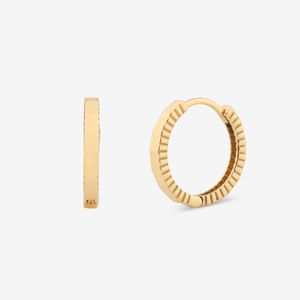 گوشواره حلقهای طلا 18 عیار زنانه گلدم مدل E125020