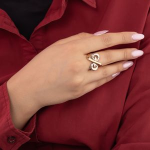تصویر اصلی انگشتر طلا کم اجرت 18 عیار زنانه گلدم مدل پروانهR-3311003