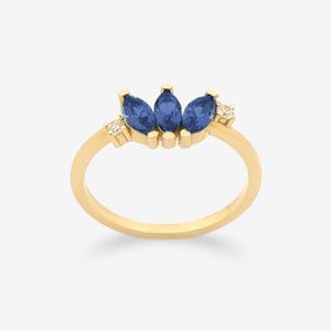 تصویر اصلی انگشتر طلا 18 عیار زنانه گلدم مدل R353019