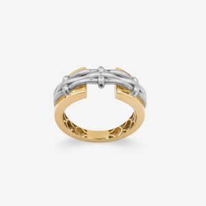 انگشتر طلا 18 عیار زنانه گلدم مدل R352004