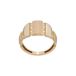 انگشتر طلا 18 عیار زنانه گلدم مدل اینه ای R-39005