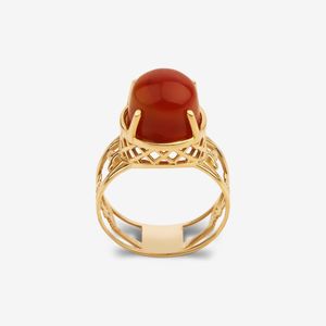 انگشتر طلا کم اجرت 18 عیار زنانه گلدم مدل R344009