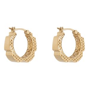 تصویر اصلی گوشواره طلا کم اجرت 18عیار زنانه گلدم مدل پنج ضلعیE-3070061